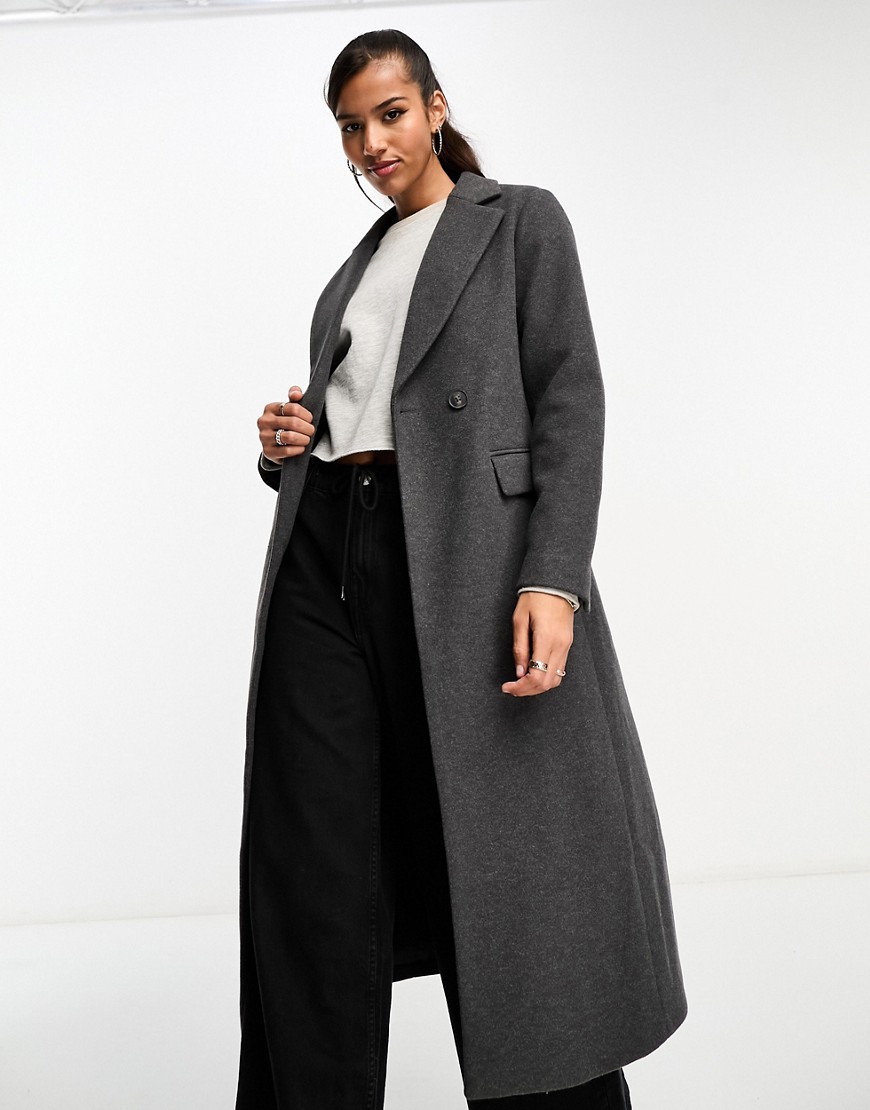 New Look longline formal coat in grey