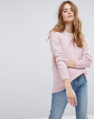 pink longline jumper