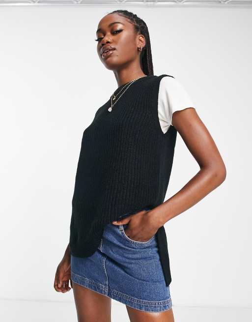 Black deals knitted vest