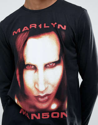 marilyn manson t shirt asos