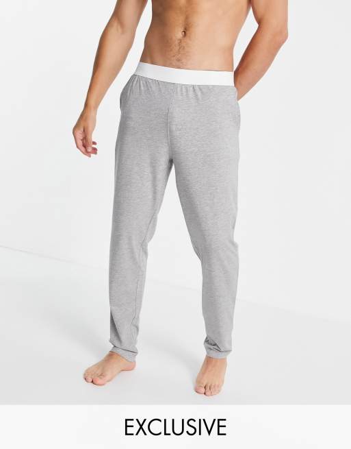 New Look lounge jersey joggers in grey