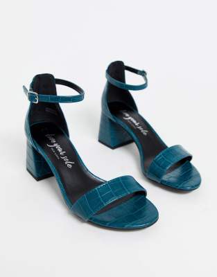 new look blue sandals