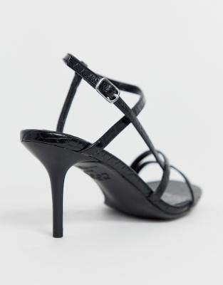 gray strappy sandals