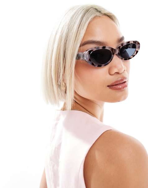 New Look - Lunettes de soleil ovales - Marron - view 1