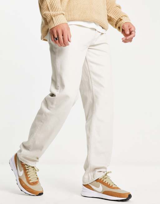 New Look – Luźne jeansy w kolorze ecru w stylu lat 90., 4 z 4