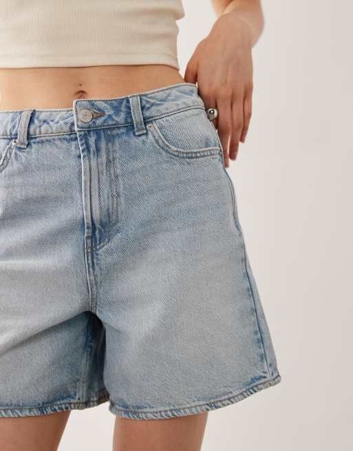 New Look - Lyseblå A-formede denimshorts, 3 af 5