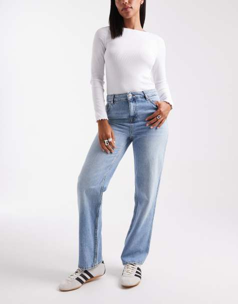 New Look - Lyseblå jeans med lange lige ben - view 1