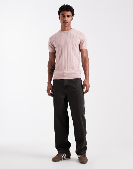 New Look - Lyserød strikket T-shirt, 2 af 5