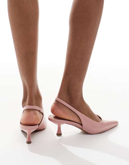 New Look - Lyserøde pumps med hæl og hælrem, 3 af 4