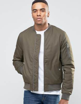 new look khaki denim jacket