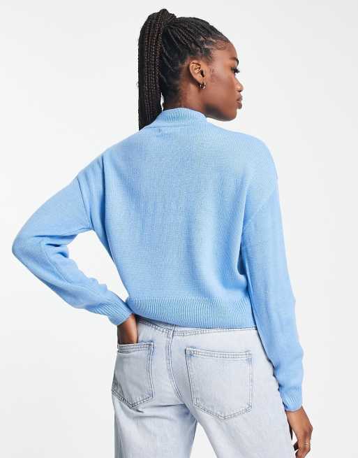 New Look - Maglione dolcevita azzurro, 2 di 4