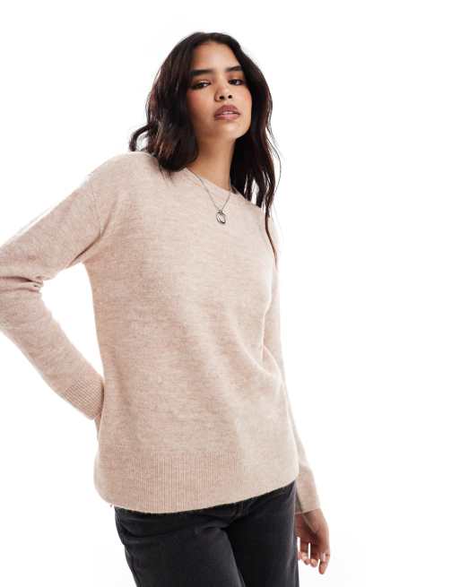 New Look - Maglione lavorato color cammello