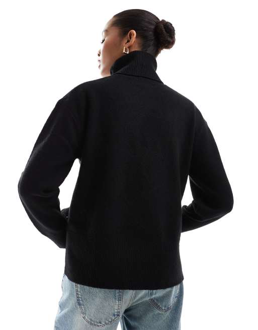 elegante collo scialle nero - Donna - Abbigliamento - di Nerina | su