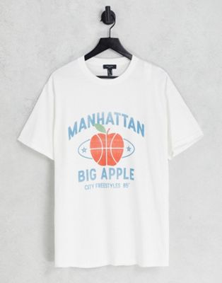 New Look Manhattan t-shirt in white