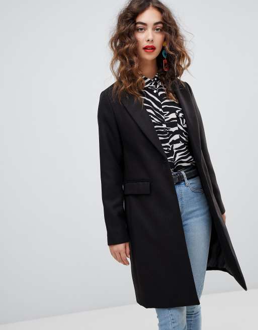 look avec manteau noir