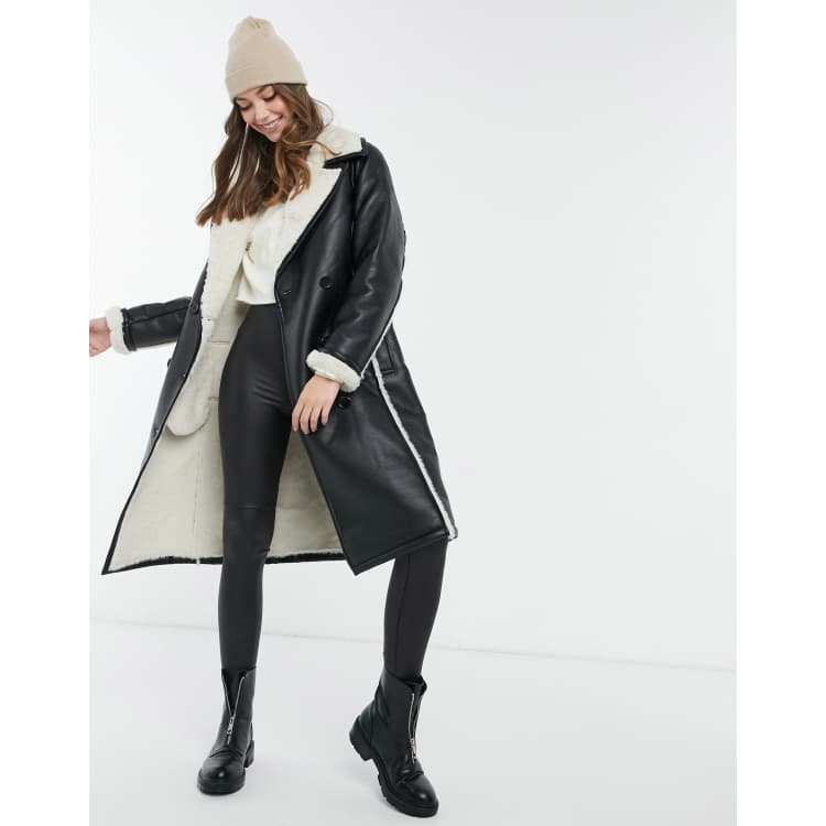 New look cheap manteau fausse fourrure