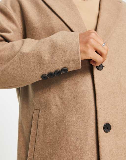 New Look - Manteau en laine - Fauve, 3 de 4