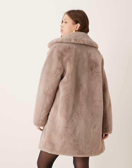 New Look - Manteau fausse fourrure - Vison, 4 de 4