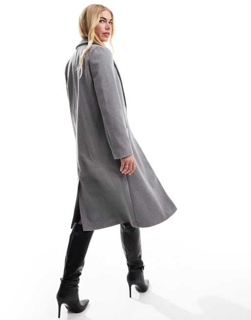 Look discount manteau gris