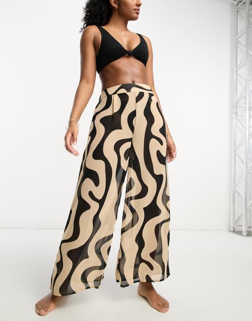 Patterned beach shop pants