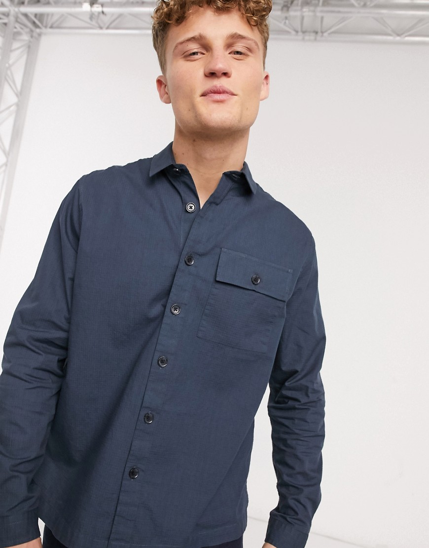 New Look – Marinblå skjortjacka i ripstop