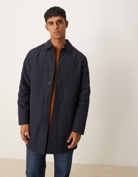 New Look - Marineblå kørefrakke i nylon - view 1