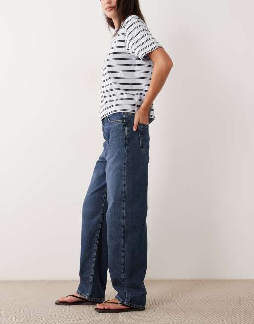 New Look - Marineblå og tapered jeans med barrel-ben, 3 af 5