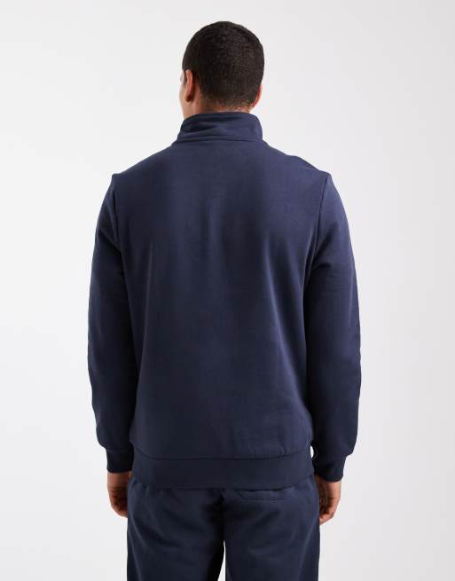 New Look - Marineblå sweatshirt med ståkrave og 1/4 lynlås, 3 af 5
