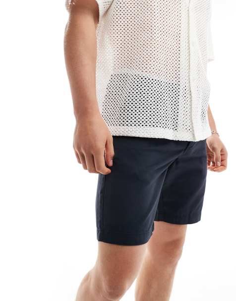 New Look – Marineblaue Chino-Shorts - view 1