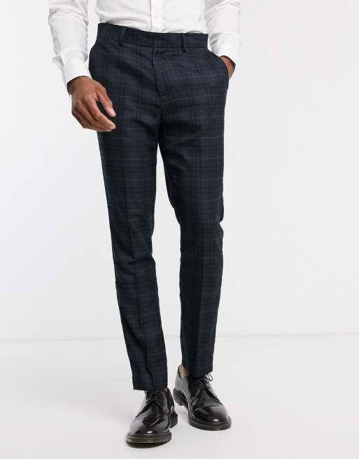 New Look – Anzug in Marine kariert, 3 von 3