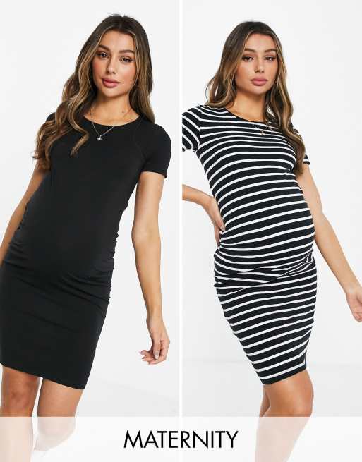 Maternity tee 2025 shirt dress