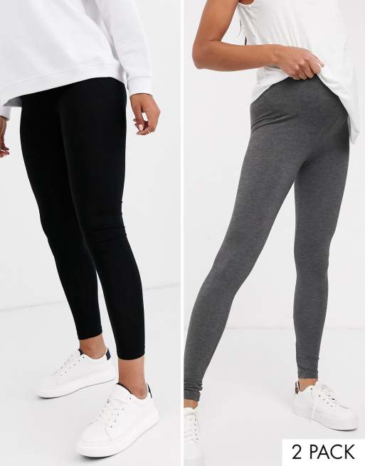 CTHH 2 Pack Leggings for Women Tummy Control-High Waist Non See