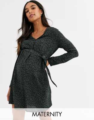 green spot shirt dress