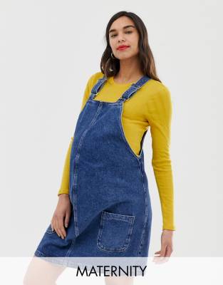 new look maternity pinafore dress