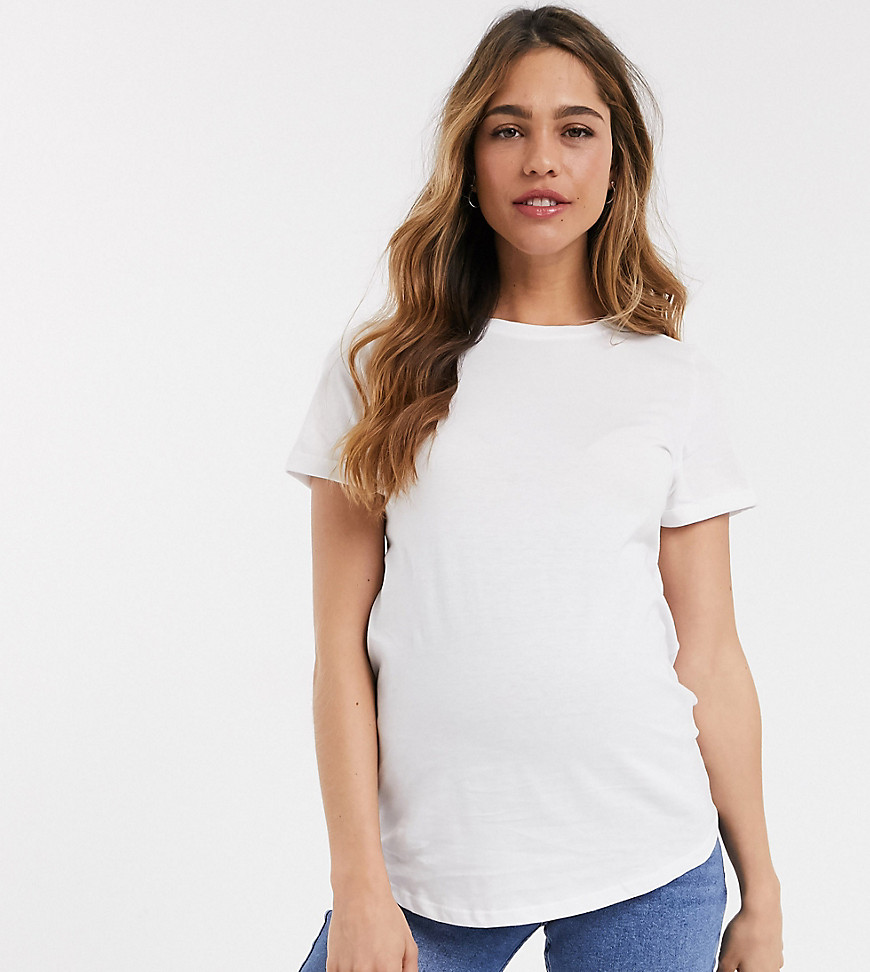 New Look Maternity - Girlfriend T-shirt in wit