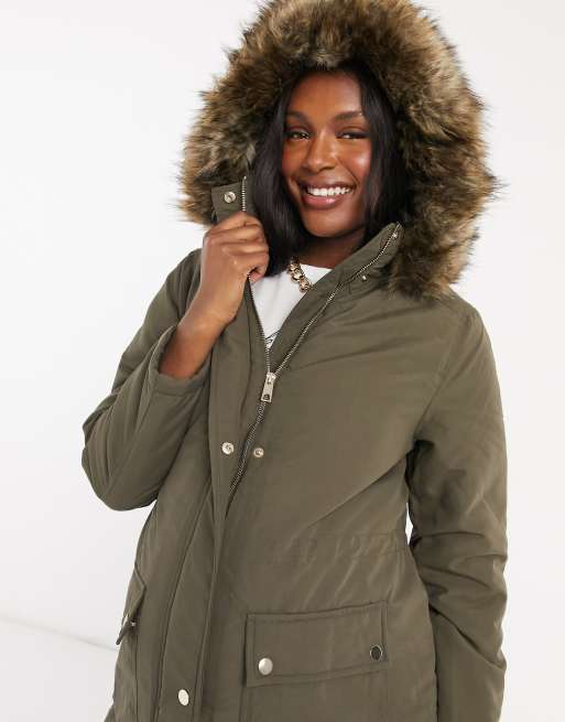 New look parka jacket best sale