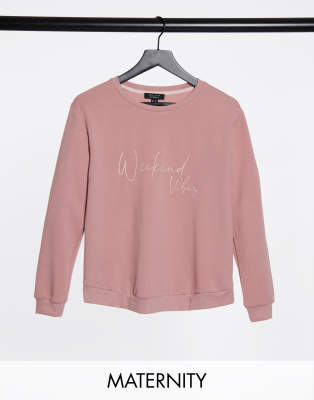 new look pink sweatshirt