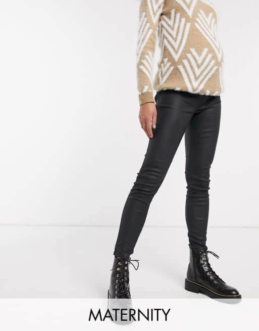 black coated jeggings