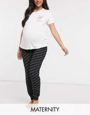 black maternity nightwear