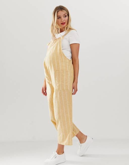 Maternity store linen dungarees