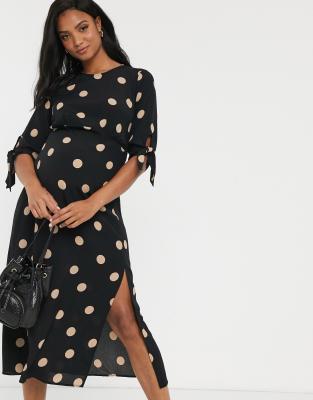 black tie sleeve dress