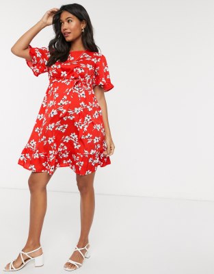 tie waist mini dress