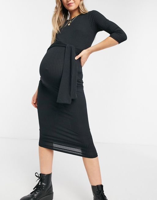 Maternity Tie-Waist Dress