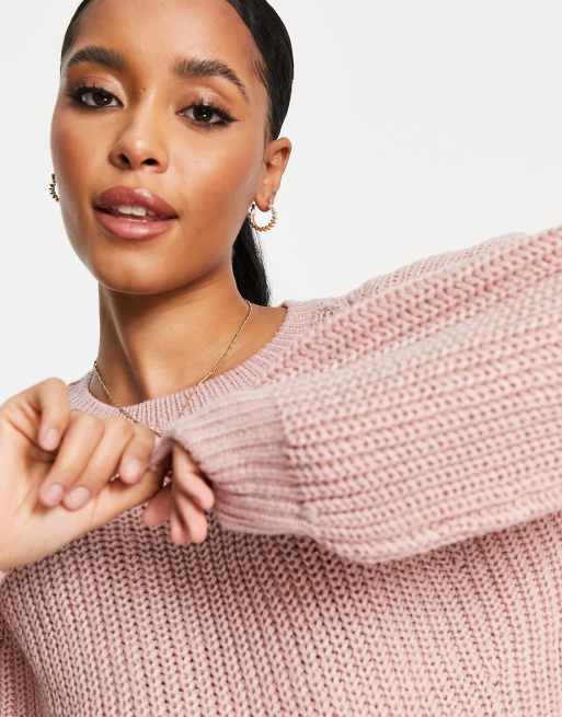 New Look Maternity - Trui met volumineuze mouwen in lichtroze, 3 van 4