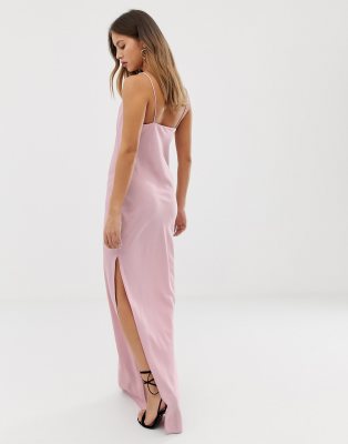 new look pink maxi dress