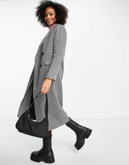 New look tailored 2024 maxi coat in black