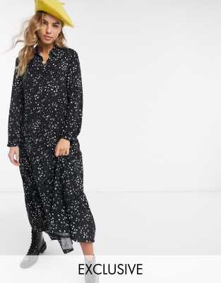 new look floral shirt dress