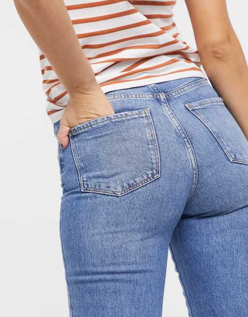 New Look – Mellanblå jeans med raka ben, 3 av 4