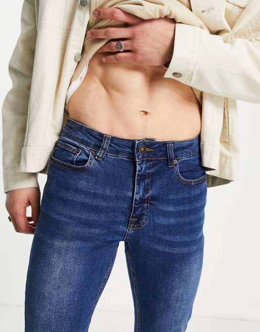 New Look – Mellanblå skinny jeans, 3 av 4