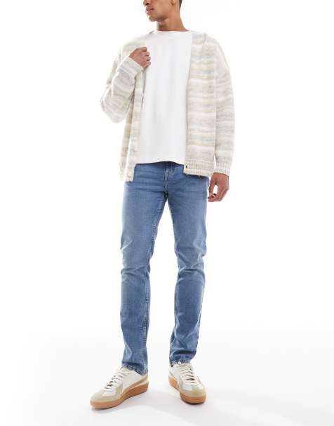 New Look - Mellemvasket blå jeans i slim fit - view 1